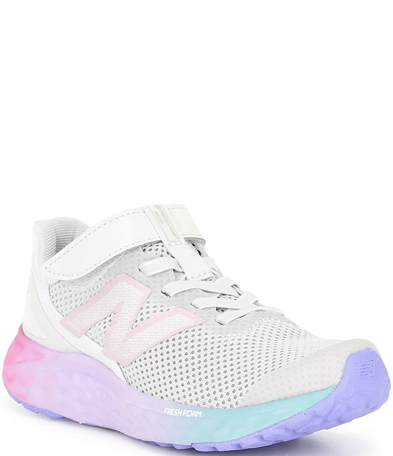 New Balance Girls' Ombre Fresh Foam Arishi V4 Hook-and-Loop Running Shoes (Infant)