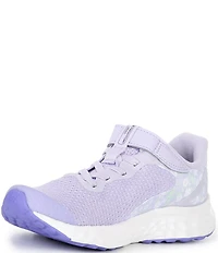 New Balance Girls' Floral Fresh Foam Arishi V4 Hook-and-Loop Running Shoes (Toddler)