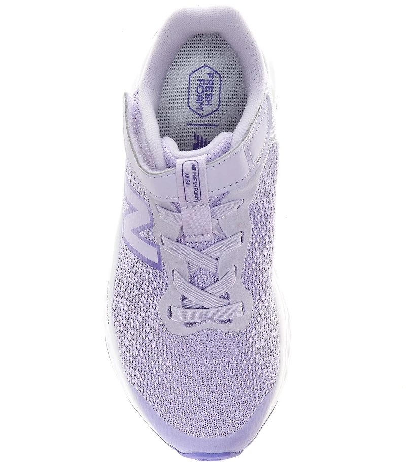 New Balance Girls' Floral Fresh Foam Arishi V4 Hook-and-Loop Running Shoes (Toddler)