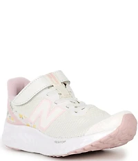 New Balance Girls' Floral Fresh Foam Arishi V4 Hook-and-Loop Running Shoes (Toddler)