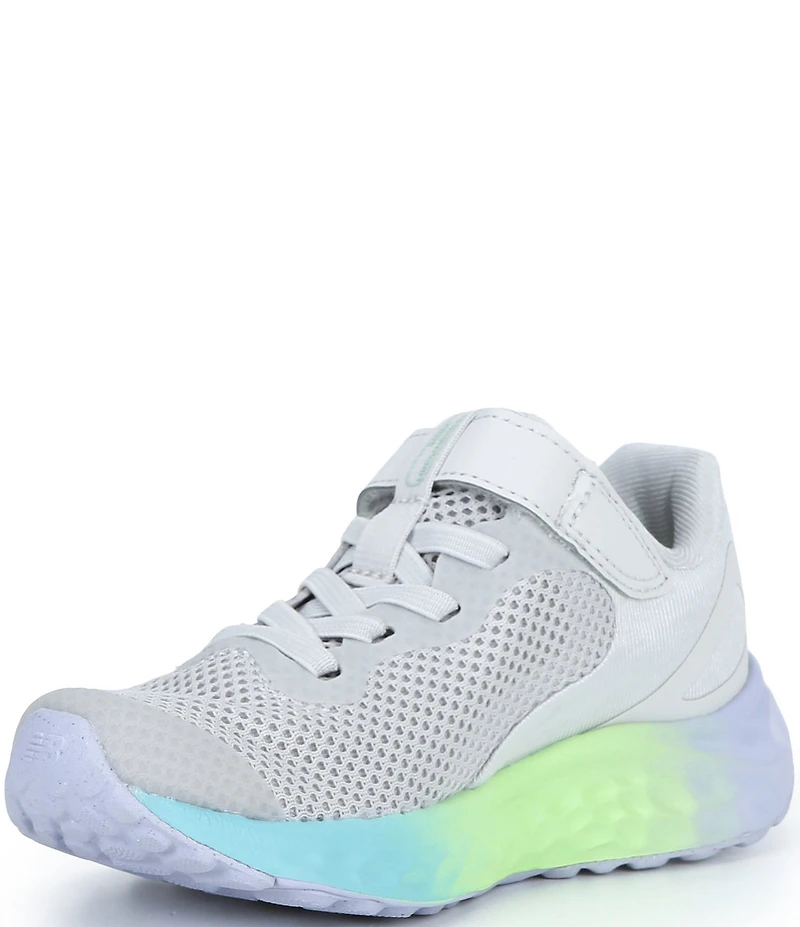 New Balance Girls' Ombre Fresh Foam Arishi V4 Hook-and-Loop Running Shoes (Toddler)