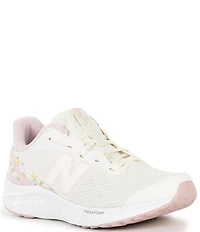 New Balance Girls' Floral Fresh Foam Arishi V4 Lace Up Running Shoes (Youth)