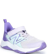New Balance Girls' Rave Run V2 Bungee Lace with Top Strap Running Sneakers (Toddler)