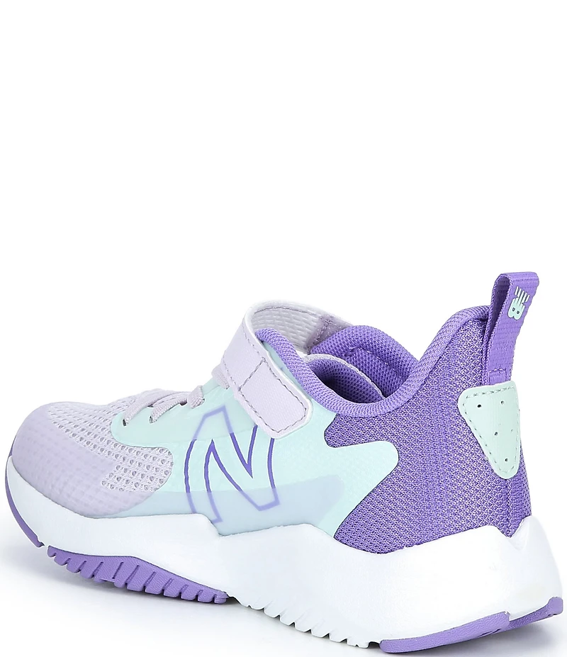 New Balance Girls' Rave Run V2 Bungee Lace with Top Strap Running Sneakers (Toddler)