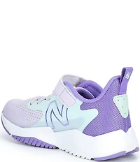 New Balance Girls' Rave Run V2 Bungee Lace with Top Strap Running Sneakers (Toddler)