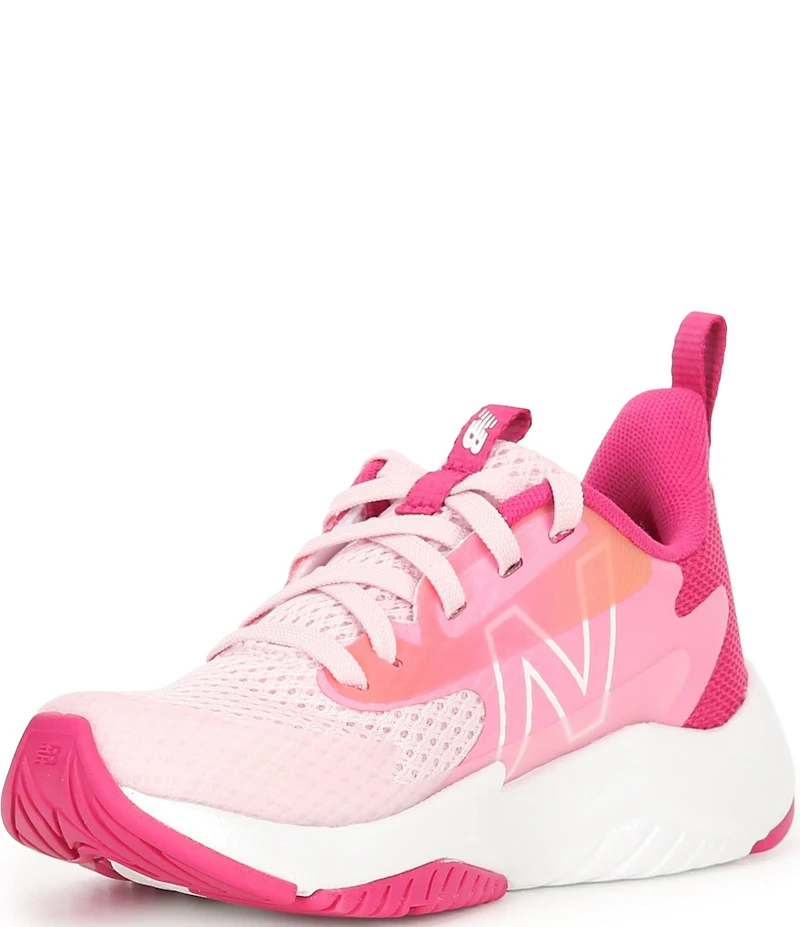 New Balance Girl's Rave Run V2 Lace Up Running Shoes (Toddler)