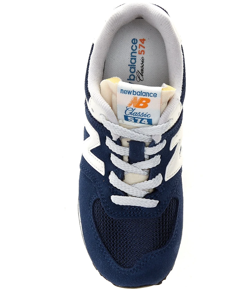 New Balance Kids' 574 Suede and Mesh Sneakers (Youth)