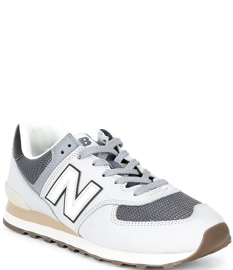 New Balance Men's 574 Suede Mesh Sneakers