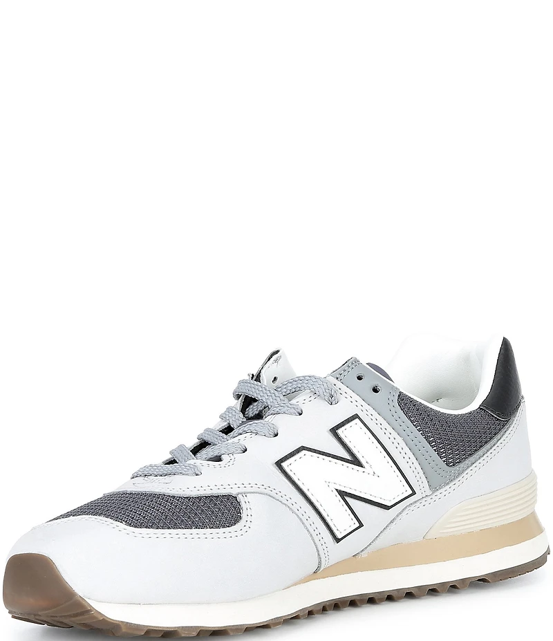 New Balance Men's 574 Suede Mesh Sneakers