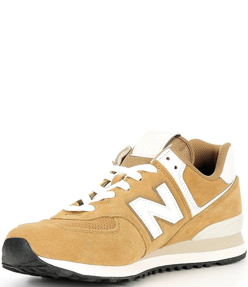 New Balance Men's 574 Suede Lace Up Sneakers