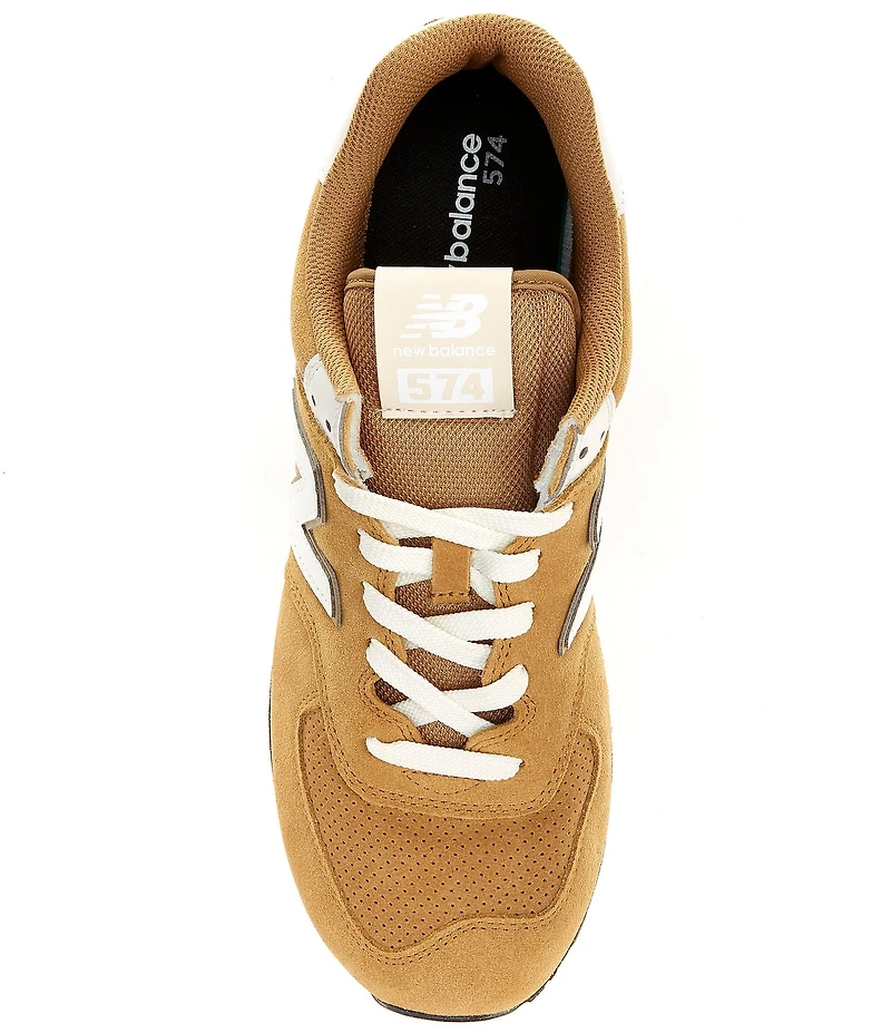 New Balance Men's 574 Suede Lace Up Sneakers