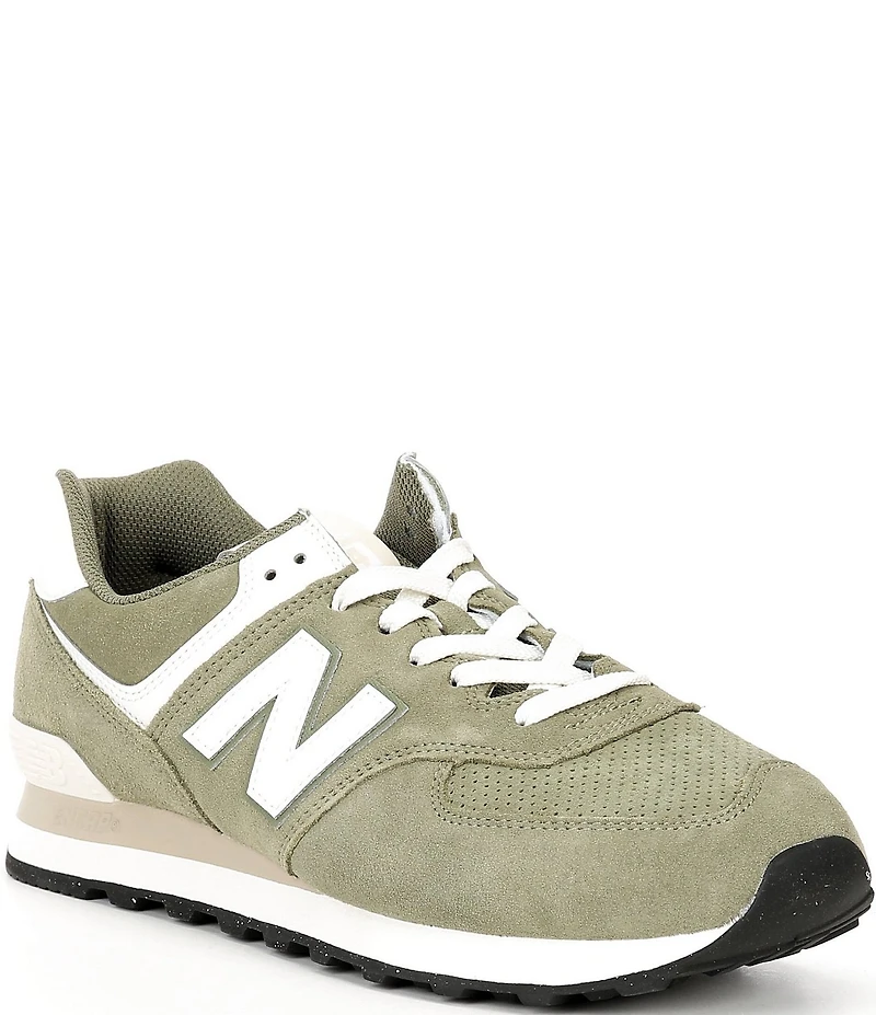 New Balance Men's 574 Suede Lace Up Sneakers