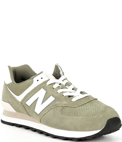 New Balance Men's 574 Suede Lace Up Sneakers