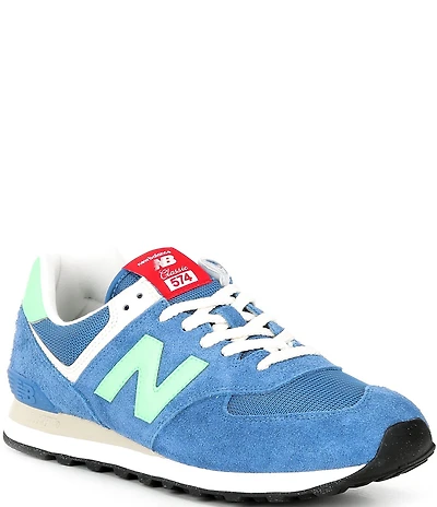 New Balance Men's 574 Suede Lace Up Sneakers