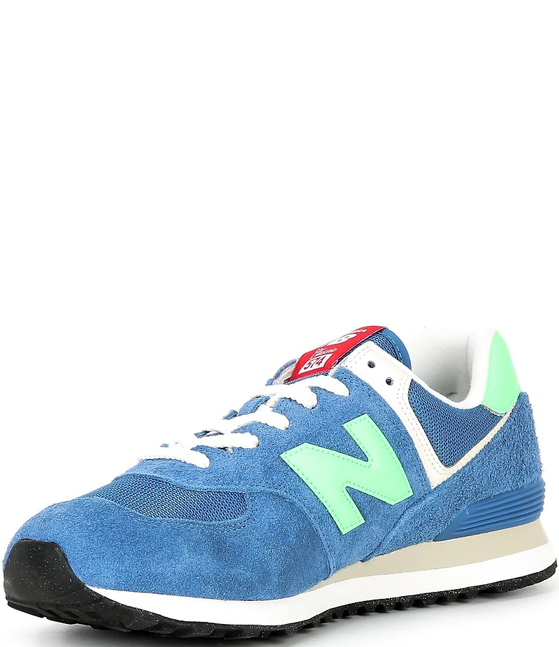 New Balance Men's 574 Suede Lace Up Sneakers