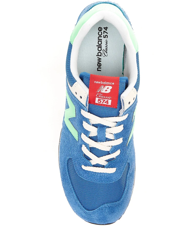New Balance Men's 574 Suede Lace Up Sneakers