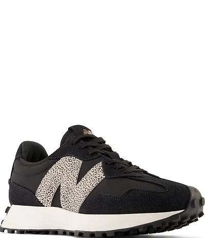 New Balance Women's 327 Cheetah Print Logo Lifestyle Sneakers