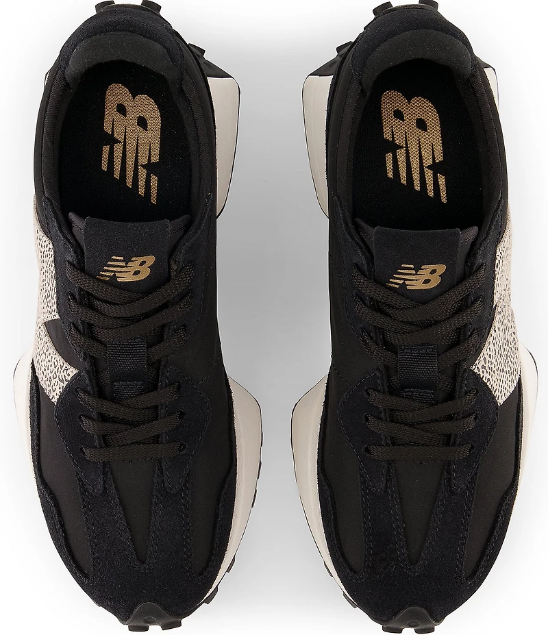 New Balance Women's 327 Cheetah Print Logo Lifestyle Sneakers