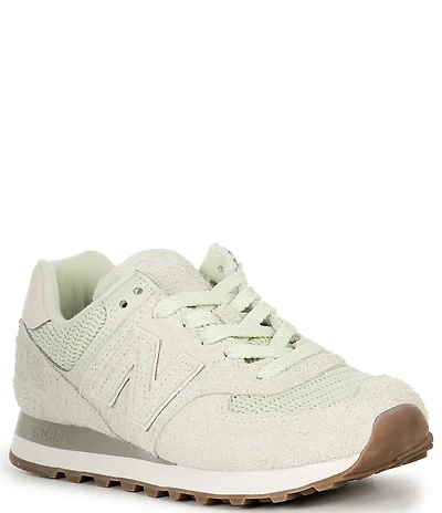 New Balance Women's 574 Suede Woven Lifestyle Sneakers