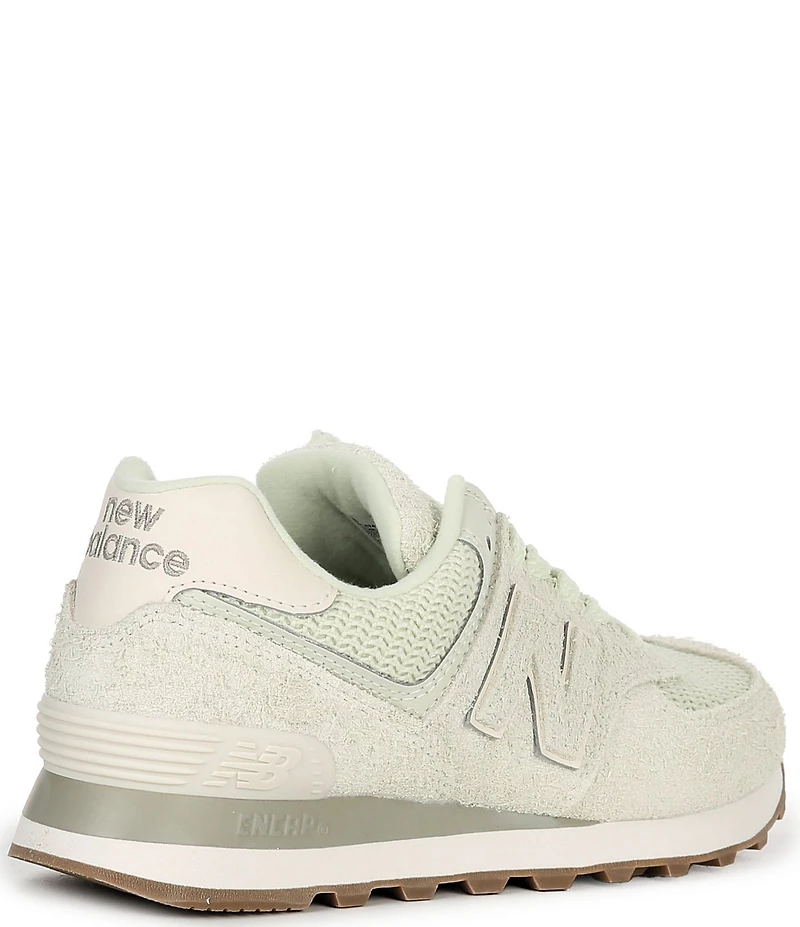 New Balance Women's 574 Suede Woven Lifestyle Sneakers