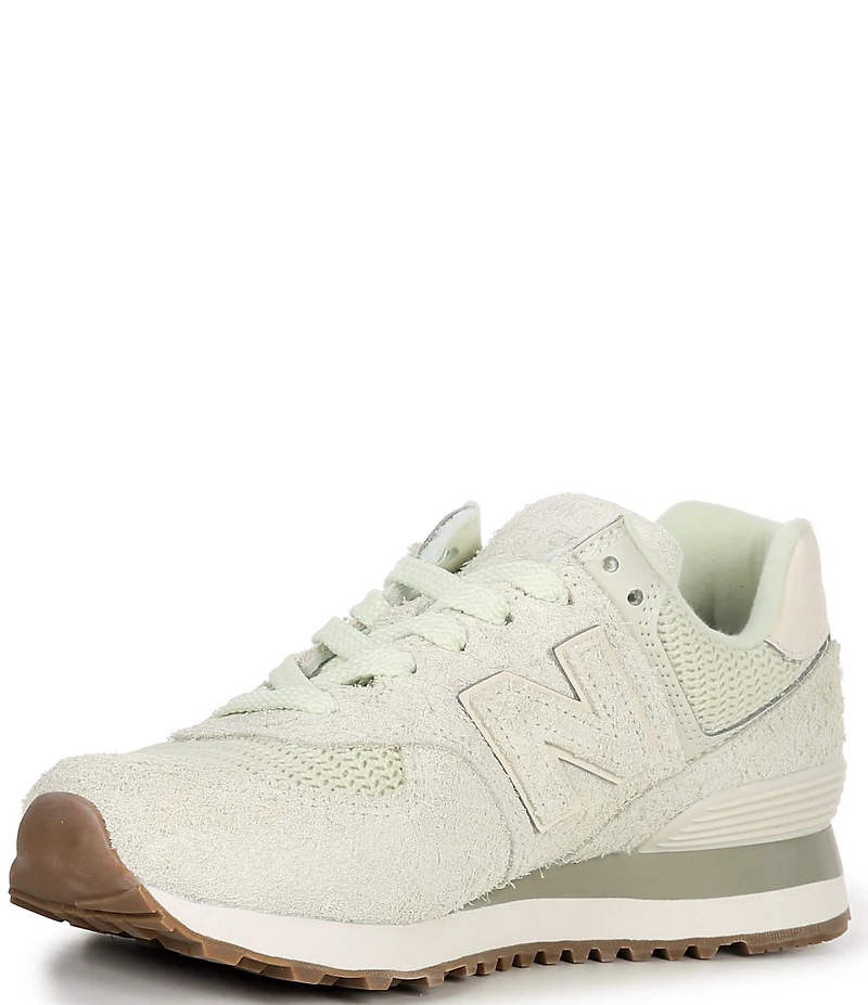 New Balance Women's 574 Suede Woven Lifestyle Sneakers
