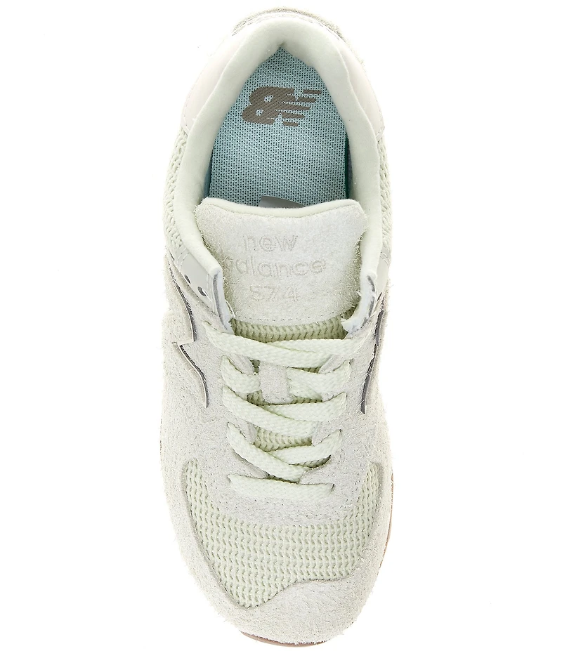 New Balance Women's 574 Suede Woven Lifestyle Sneakers
