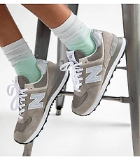 New Balance Women's 574 Suede and Mesh Retro Sneakers