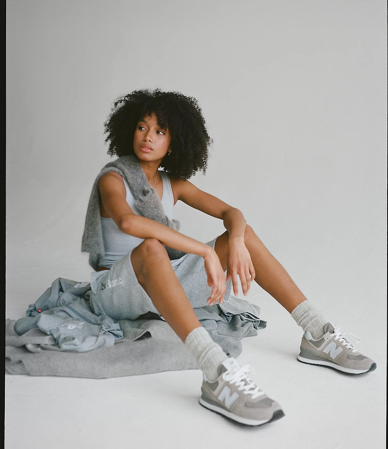 New Balance Women's 574 Suede and Mesh Retro Sneakers