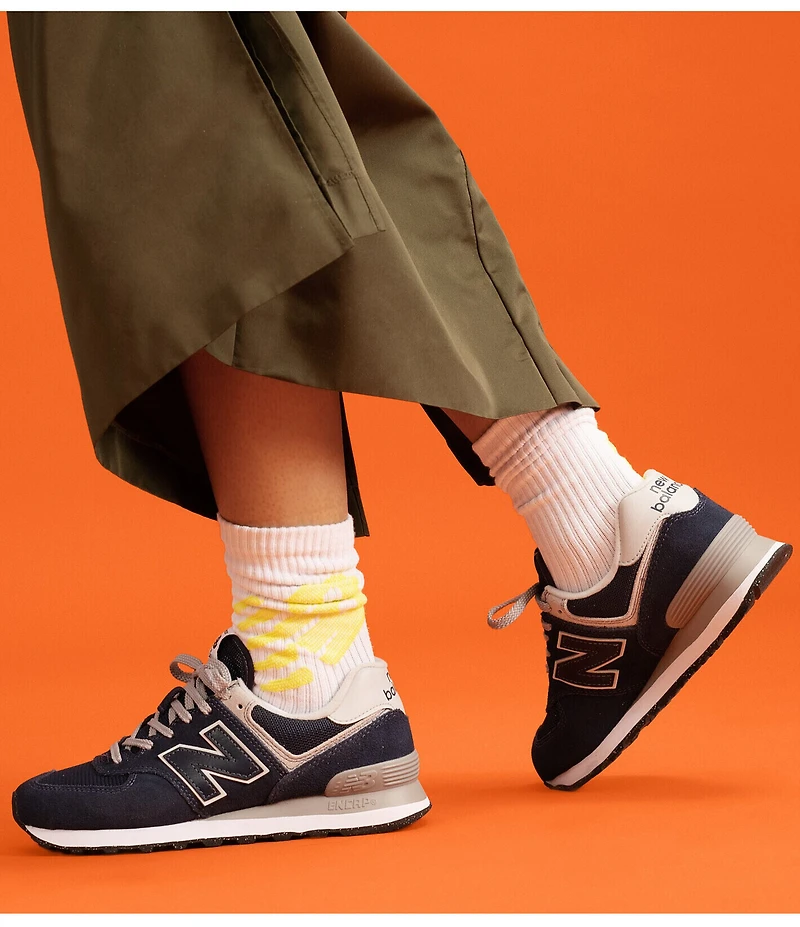 New Balance Women's 574 Suede and Mesh Retro Sneakers