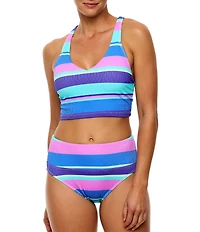 Next by Athena Harmony Rib Texture High Waist Swim Bottom