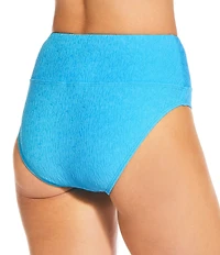 Next by Athena Rib Solis Texture High Waist Swim Bottom