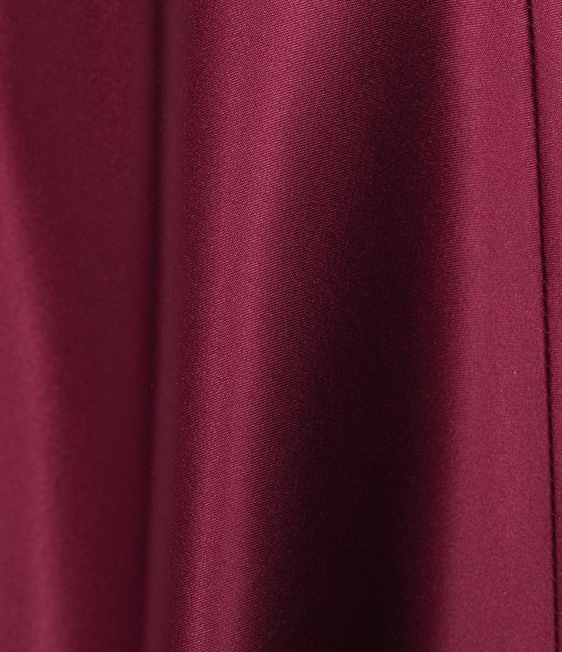 Next Up Spaghetti Strap Notch V-Wire Front Slit Long Dress