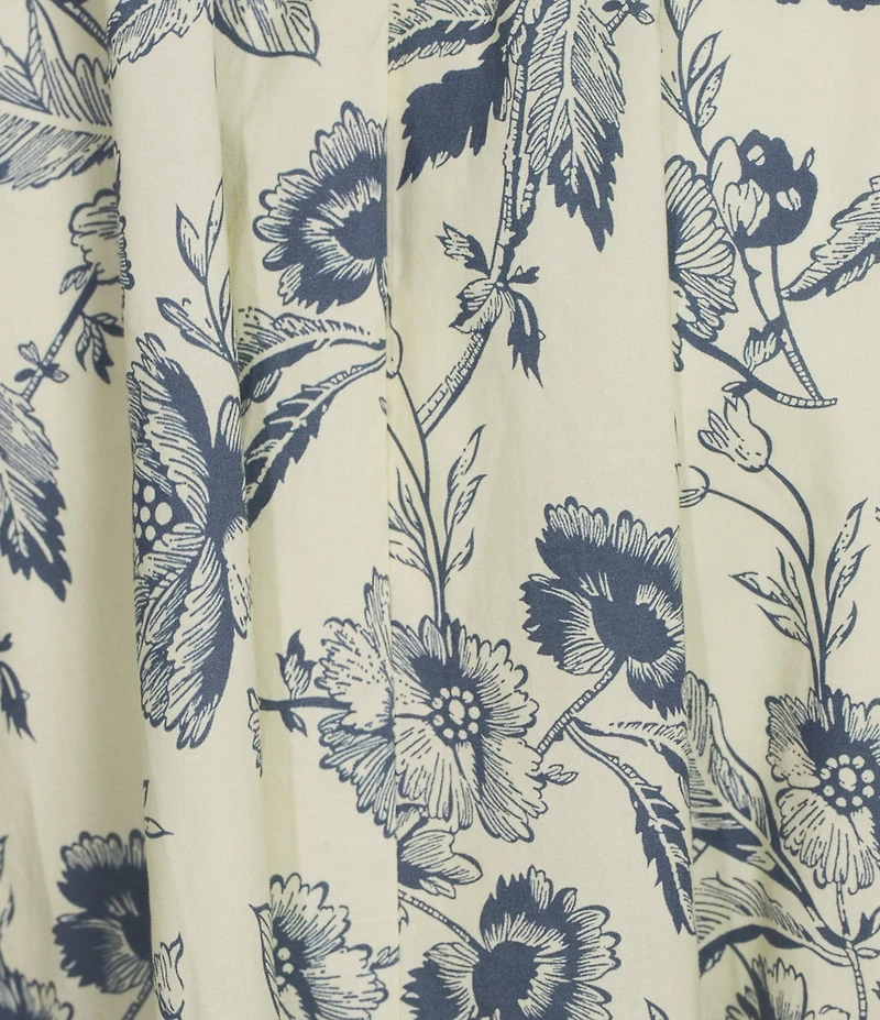 NIA Amanda Poplin Toile Print Maxi Skirt