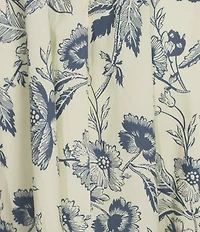 NIA Amanda Poplin Toile Print Maxi Skirt