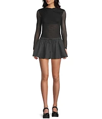 NIA Aria Mesh Long Sleeve Top