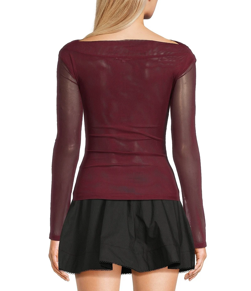 NIA Aria Mesh Long Sleeve Top