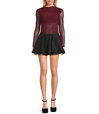 NIA Aria Mesh Long Sleeve Top