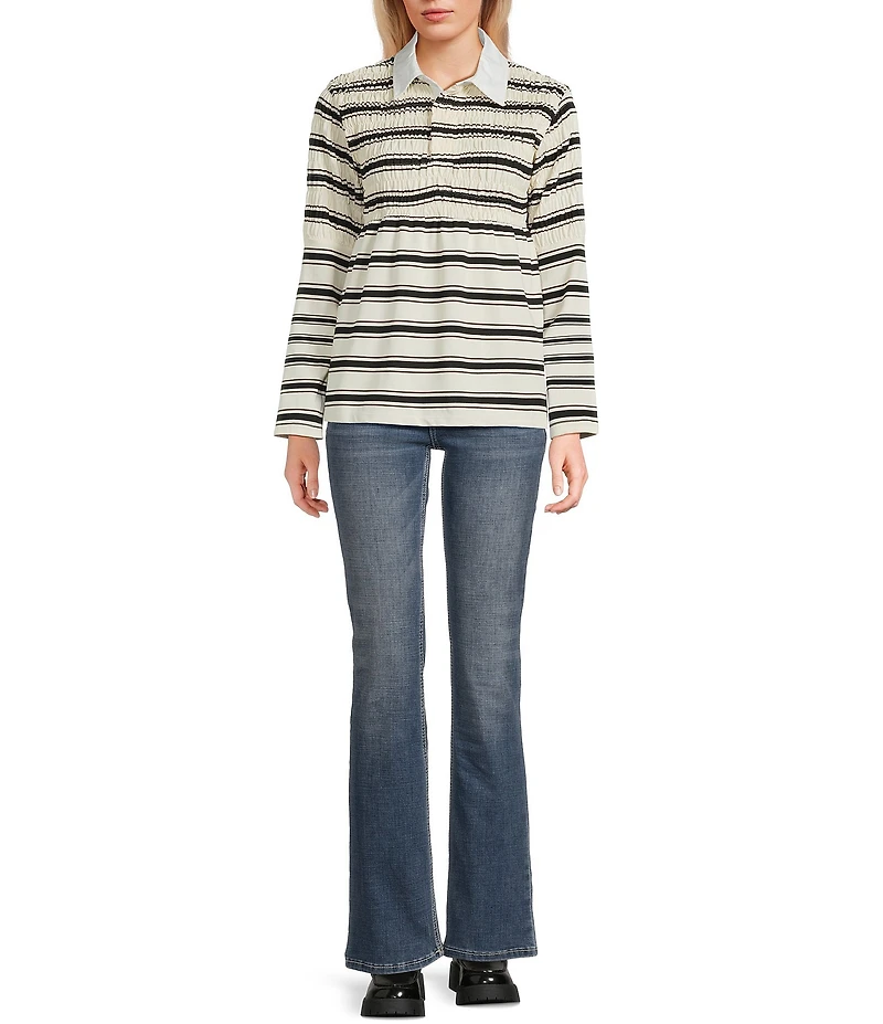NIA Barrington Stripe Long Sleeve Top