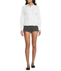 NIA Bixel Button Front Smocked Top