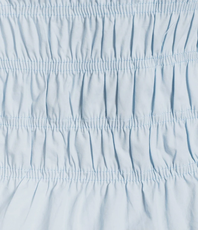 NIA Bixel Button Front Smocked Top