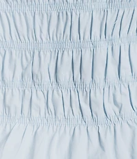 NIA Bixel Button Front Smocked Top