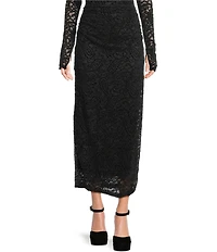 NIA Cleo Velvet Lace Coordinating Maxi Skirt