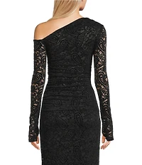 NIA Selena Velvet Lace One-Shoulder Coordinating Top