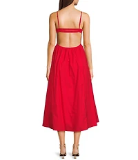 NIA Destene Sleeveless Sweetheart Maxi Dress