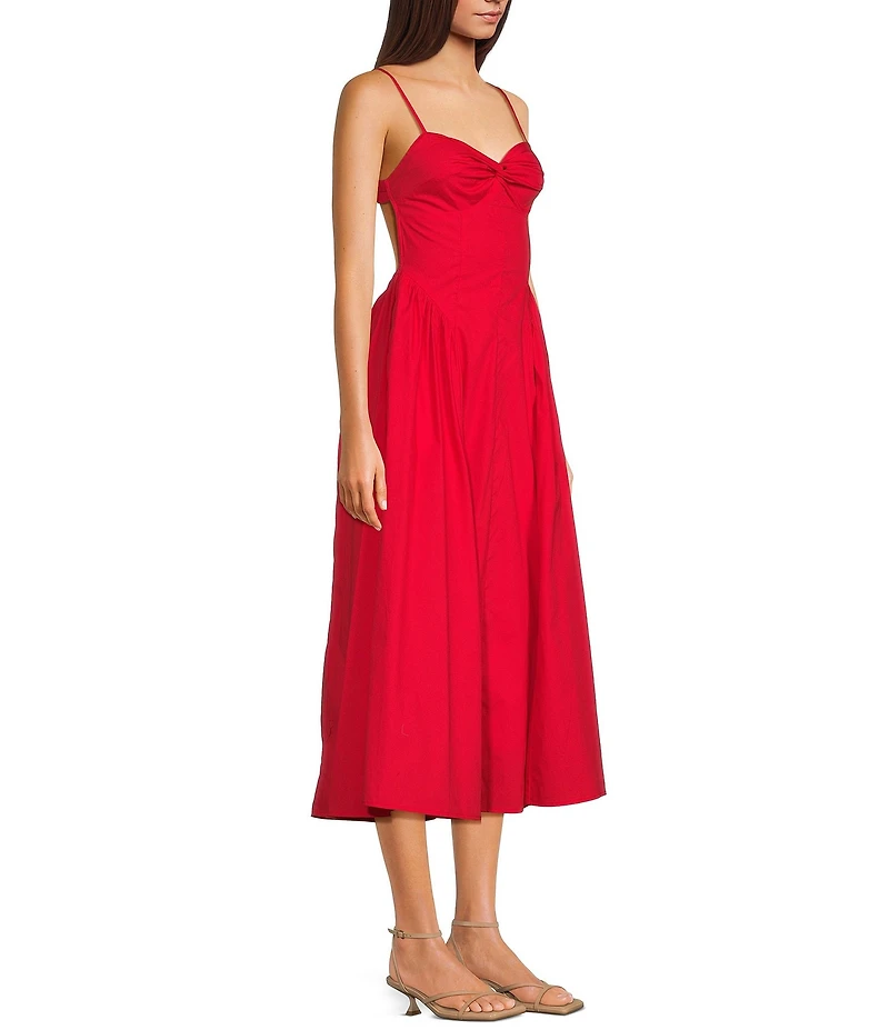 NIA Destene Sleeveless Sweetheart Maxi Dress