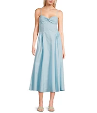 NIA Destene Sleeveless Sweetheart Maxi Dress