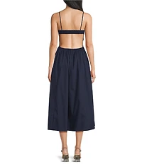 NIA Destene Sleeveless Sweetheart Midi Dress