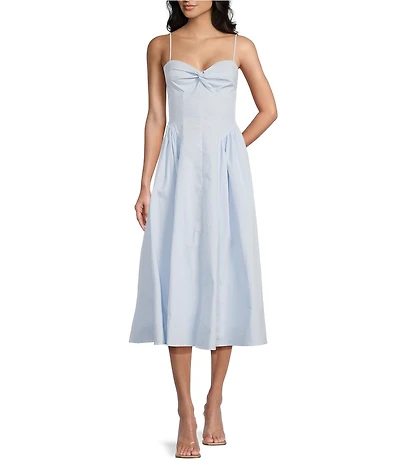 NIA Destene Sleeveless Sweetheart Midi Dress