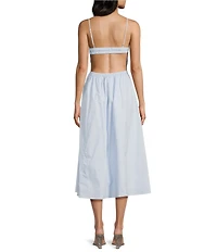 NIA Destene Sleeveless Sweetheart Midi Dress