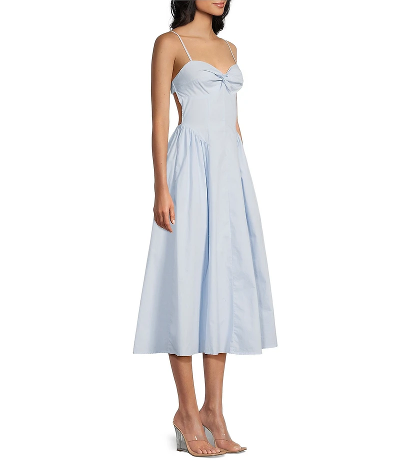 NIA Destene Sleeveless Sweetheart Midi Dress